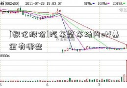 [银亿股份]汽车整车场内etf基金有哪些