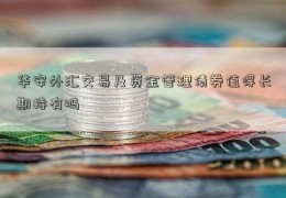 华安外汇交易及资金管理债券值得长期持有吗