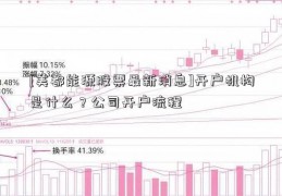 [美都能源股票最新消息]开户机构是什么？公司开户流程