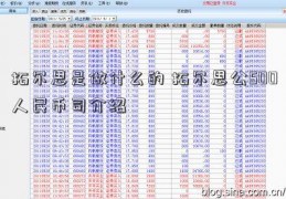 拓尔思是做什么的 拓尔思公500人民币司介绍