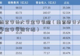 南京审计大学金审学院（南京审计大学金审学院介绍）