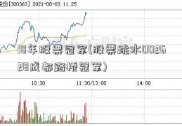 18年股票冠军(股票跳水002628成都路桥冠军)