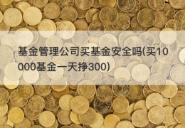 基金管理公司买基金安全吗(买10000基金一天挣300)