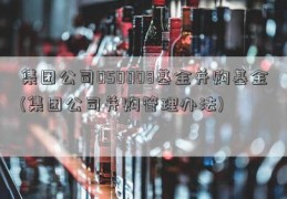 集团公司050008基金并购基金(集团公司并购管理办法)