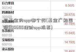 买基金的app哪个好(基金广船国际600685理财app推荐)