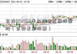 京投002569步森股份发展股票股（京投发展股票）