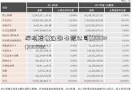 深圳投哪金融有限公司(000021)000021