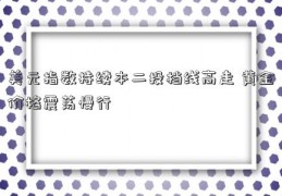 美元指数持续本二投档线高走 黄金价格震荡慢行