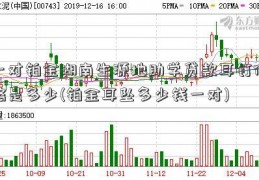 一对铂金湖南生源地助学贷款耳钉价格是多少(铂金耳坠多少钱一对)