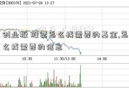 创业板 股票怎么找需要的基金,怎么找需要的信息